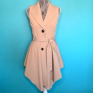 Bebe Sleeveless Trench Coat/ Dress
